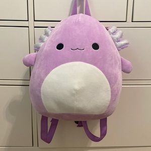 Squishmallow Monica the Axolotl Purple Backpack
